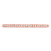 0.06ct 14k Rose Gold Diamond Lady's Band Size 6.25